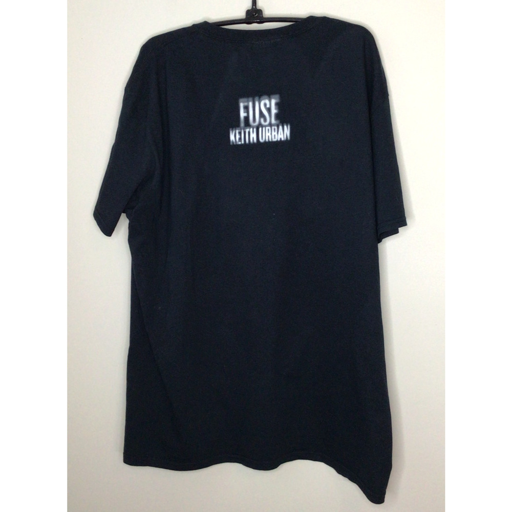 Gilban Keith Urban "Fuse" Black Screen Print T-Shirt 100% Cotton 2013 Size XL - Picture 3 of 6
